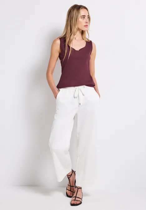 Top mit Herzausschnitt dark cherry red Top mit Herzausschnitt dark cherry red