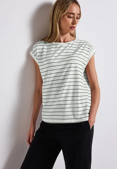 T-shirt à rayures off white