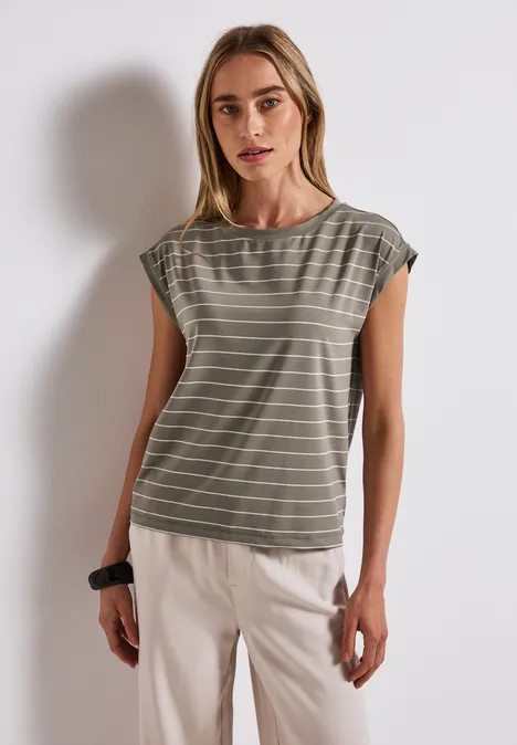 Gestreiftes Shirt dark tumbled beige Gestreiftes Shirt dark tumbled beige