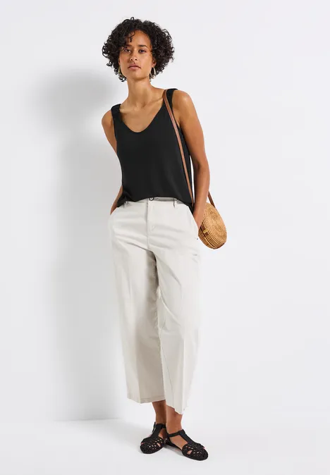 Top mit Raffung Black Top mit Raffung Black