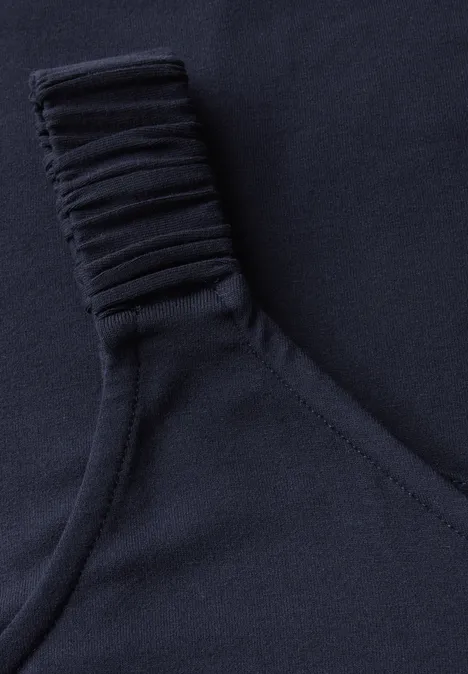 Top mit Raffung deep blue Top mit Raffung deep blue