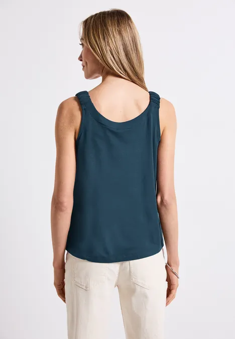 Top mit Raffung tide blue Top mit Raffung tide blue