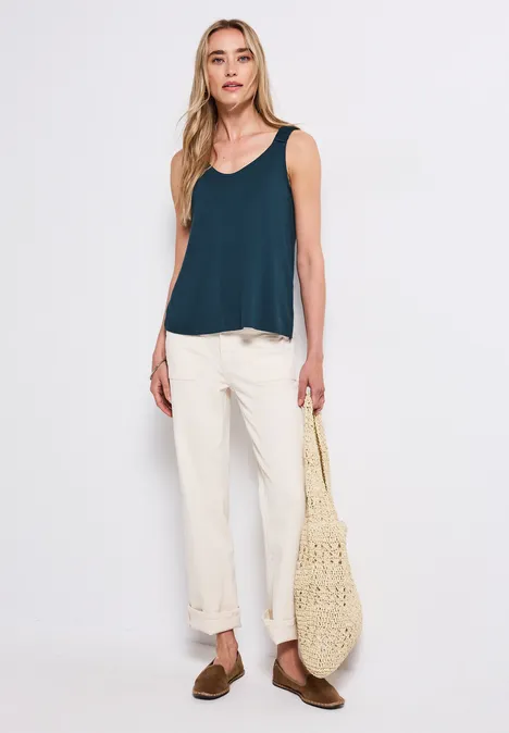Top mit Raffung tide blue Top mit Raffung tide blue