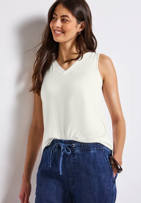 V-Neck Top off white V-Neck Top off white