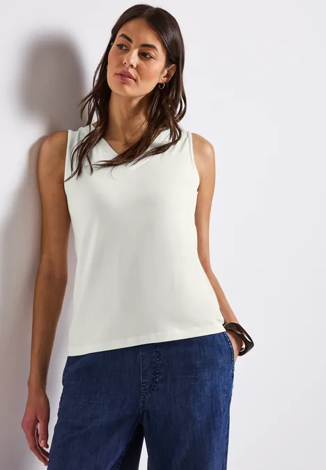 V-Neck Top off white V-Neck Top off white