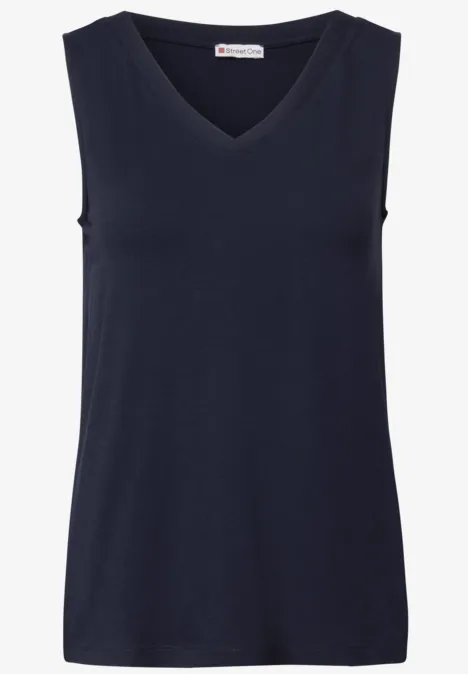 V-Neck Top deep blue V-Neck Top deep blue