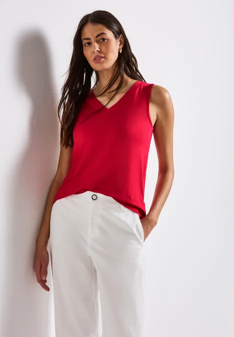 V-Neck Top glory red V-Neck Top glory red