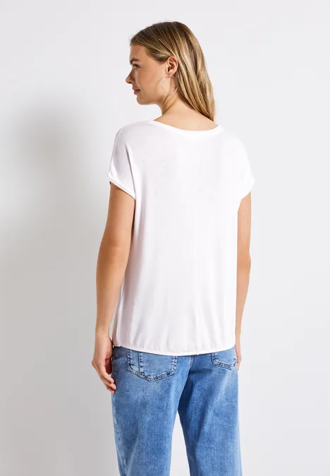 Shirt mit Spitzendetails White Shirt mit Spitzendetails White