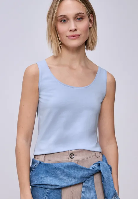 Basic Top cashmere blue