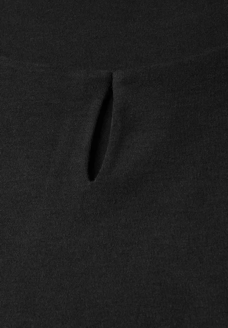 Shirt mit Cut-Out Black