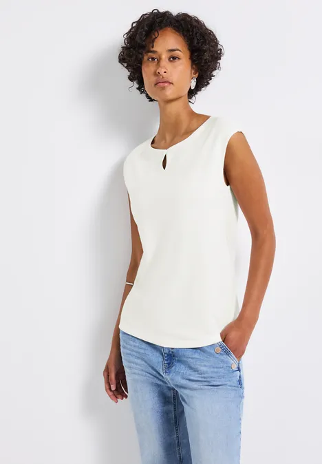 Shirt mit Cut-Out off white