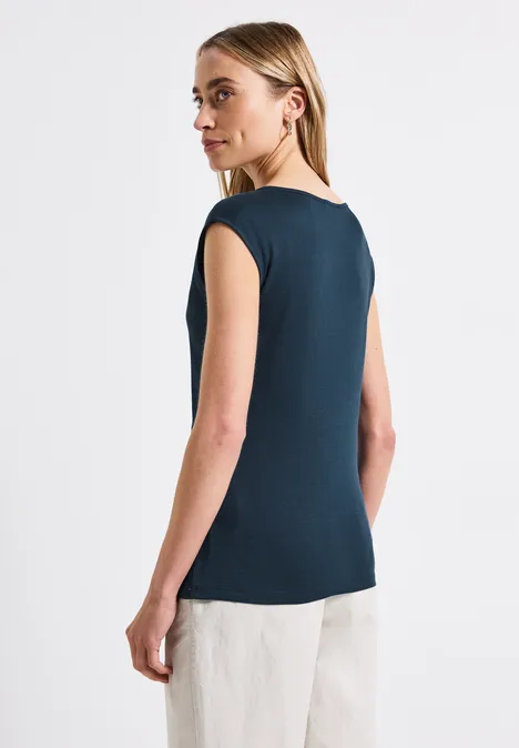 Shirt mit Cut-Out tide blue