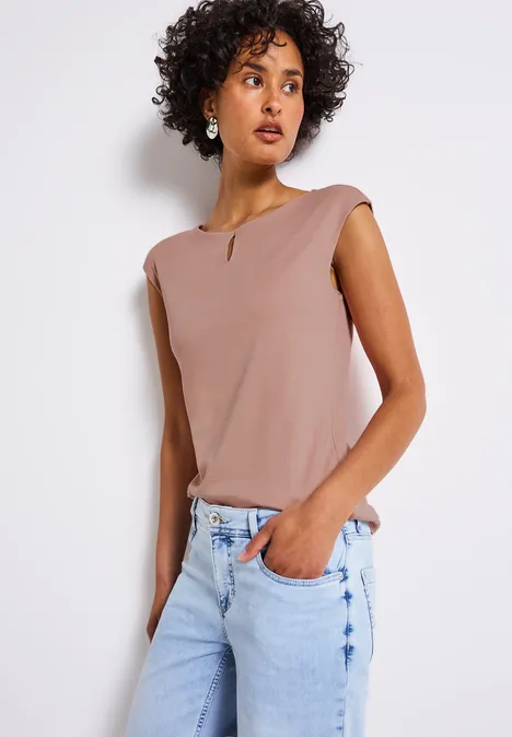 Shirt mit Cut-Out faded rose