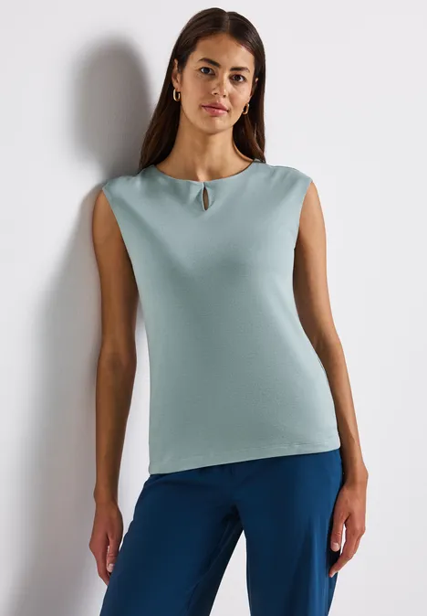 Shirt mit Cut-Out arona blue