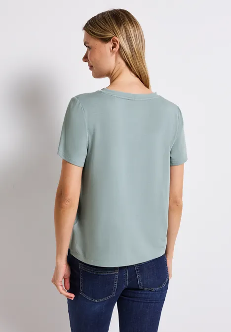 V-Neck T-Shirt arona blue