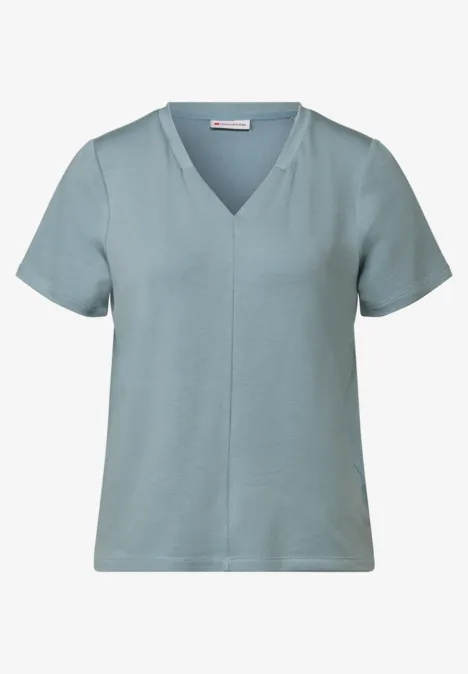 V-Neck T-Shirt arona blue