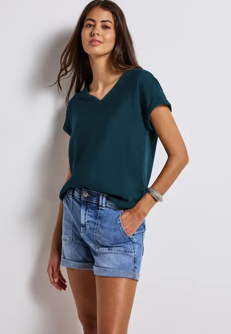 Strukturmix Shirt tide blue