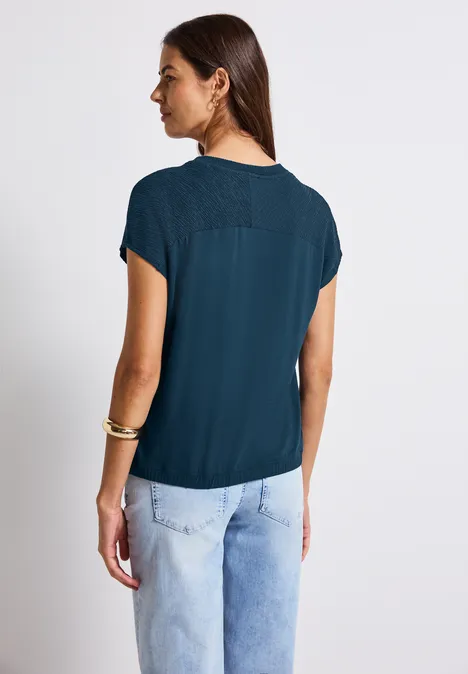Strukturmix Shirt tide blue