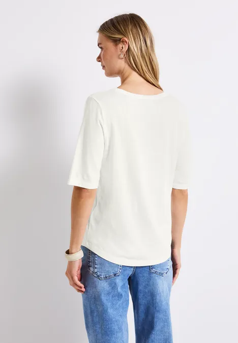 V-Neck T-Shirt off white
