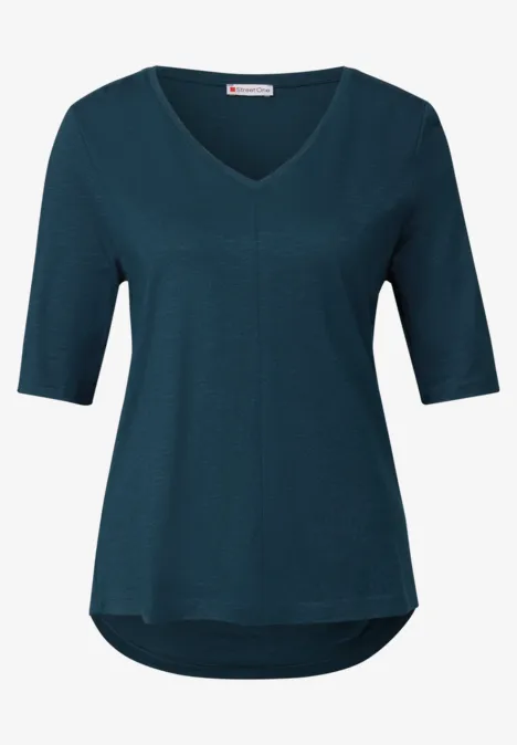 V-Neck T-Shirt tide blue