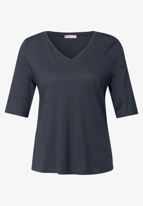 V-Neck T-Shirt deepwater blue