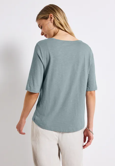 V-Neck T-Shirt arona blue