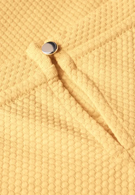 Shirt mit feiner Struktur buttercream yellow