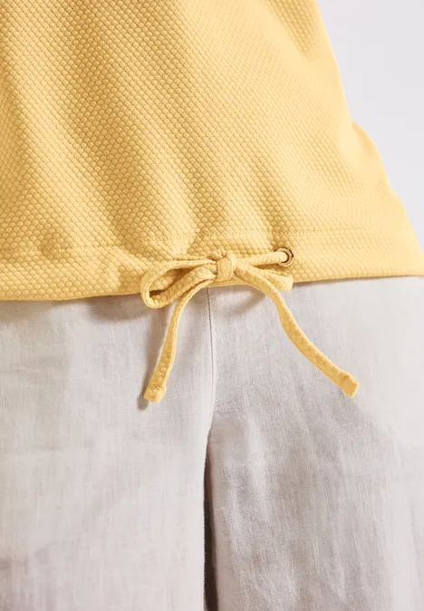 Shirt mit feiner Struktur buttercream yellow