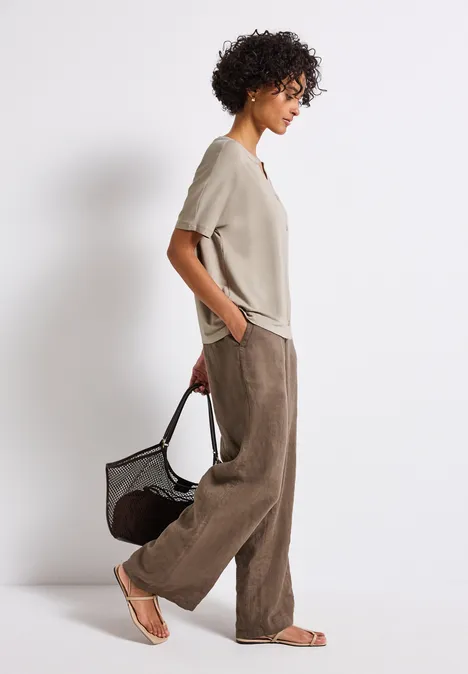 Shirt im Tunika-Look morning beige