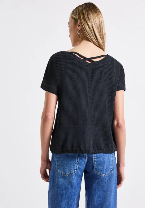 Strukturshirt deepwater blue
