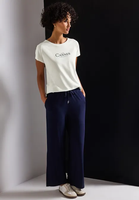 Shirt mit Folien-Wording off white