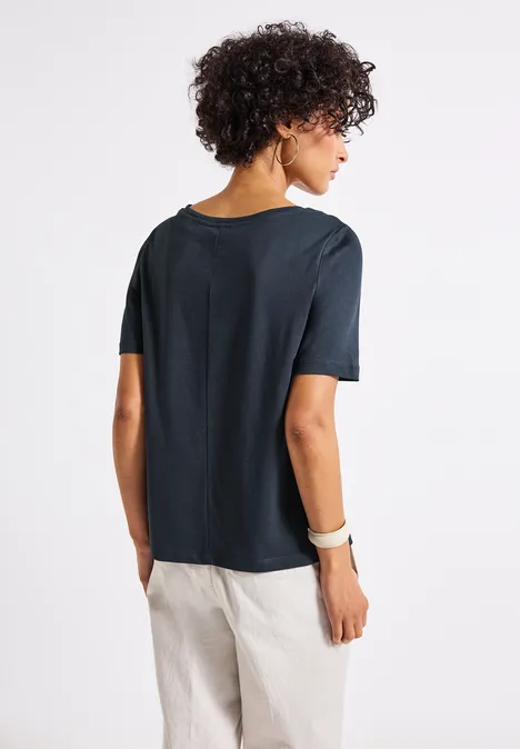 T-Shirt mit Wording deepwater blue