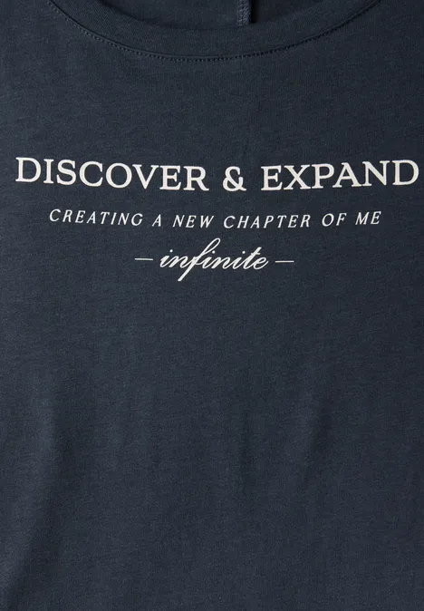 T-Shirt mit Wording deepwater blue