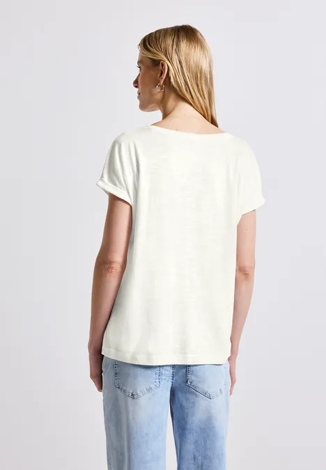 Shirt mit Fotoprint off white