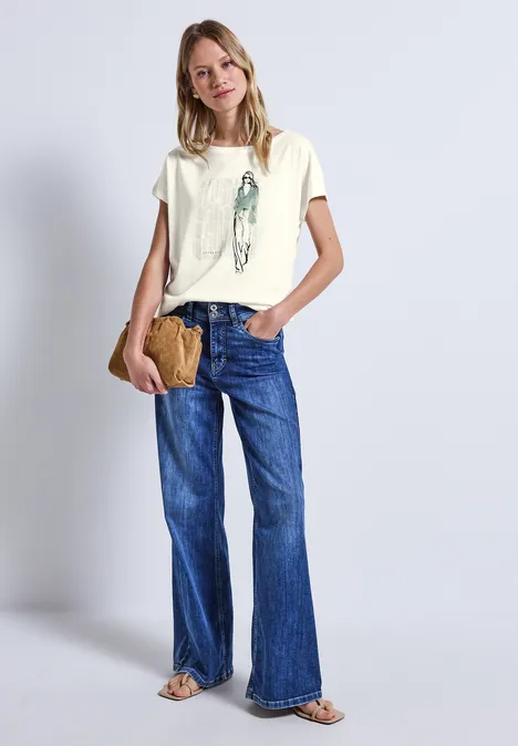 Shirt mit Print off white