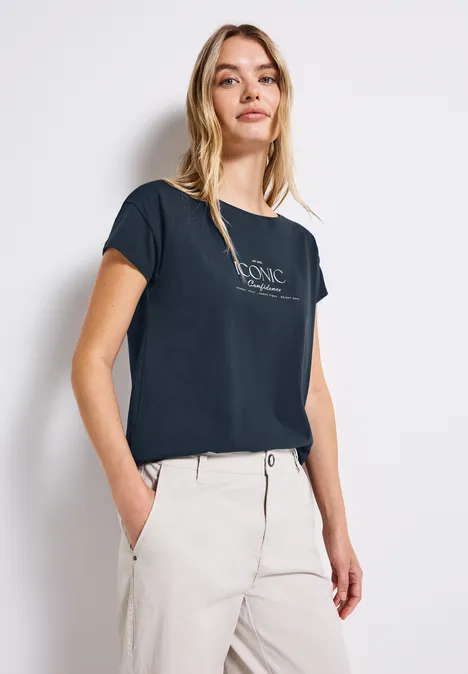 Shirt mit Wording tide blue