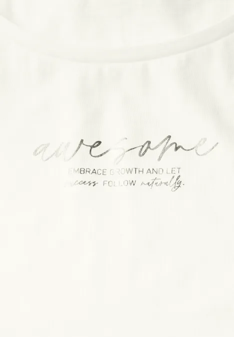 T-Shirt mit Print off white