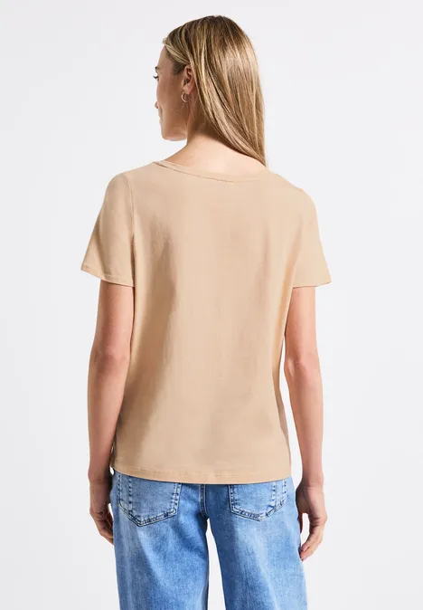 T-Shirt mit Print apricot blush