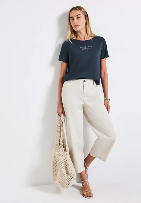 T-shirt avec imprimé tide blue