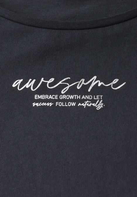 T-Shirt mit Print deepwater blue