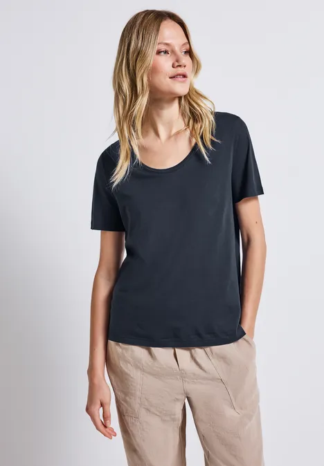 Basic T-Shirt deepwater blue