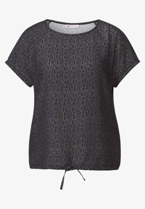 Chemise mélange de matières deepwater blue