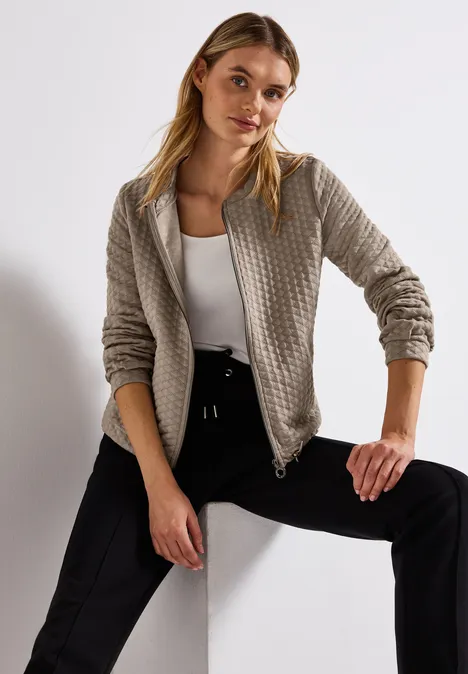 Lichtgewicht gestructureerd jack breezy beige