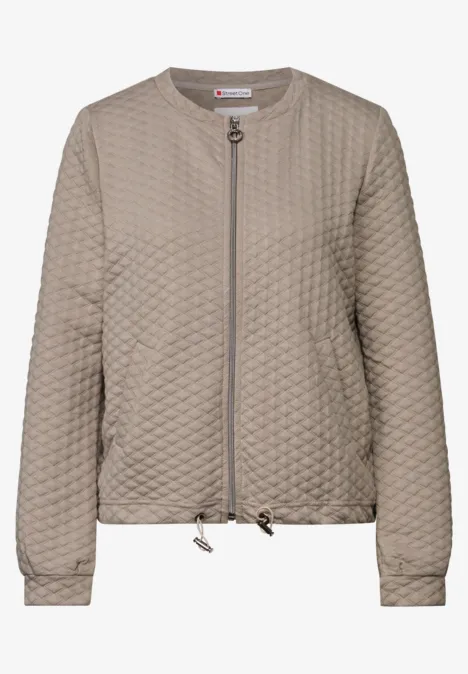 Leichte Strukturjacke breezy beige