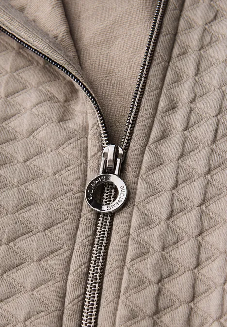 Leichte Strukturjacke breezy beige