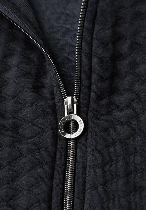 Leichte Strukturjacke deepwater blue