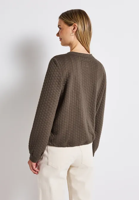 Leichte Strukturjacke silk brown