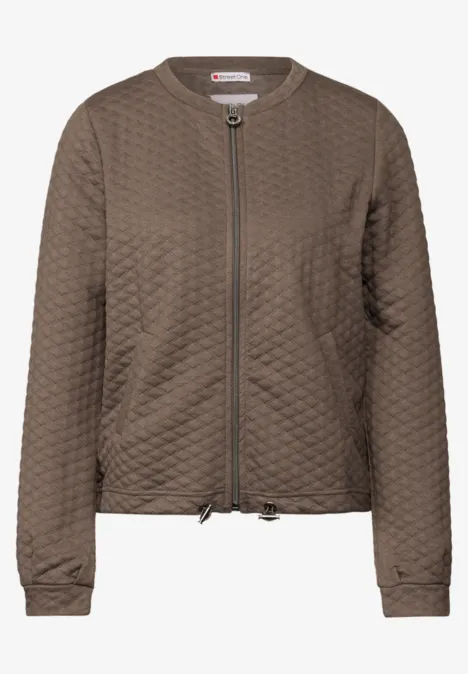 Lichtgewicht gestructureerd jack silk brown