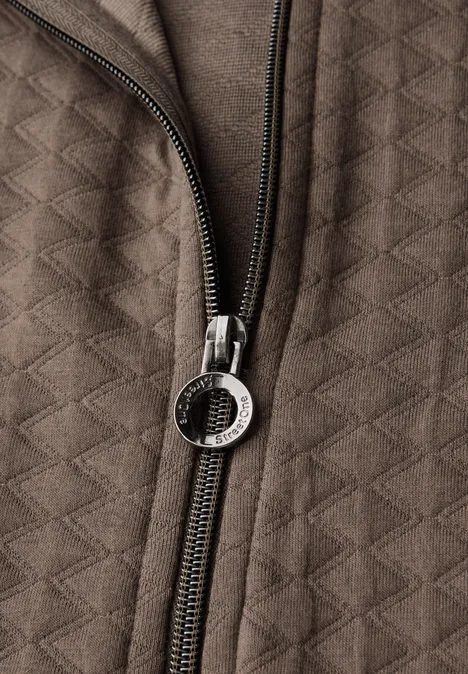 Leichte Strukturjacke silk brown