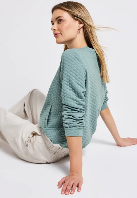 Leichte Strukturjacke arona blue